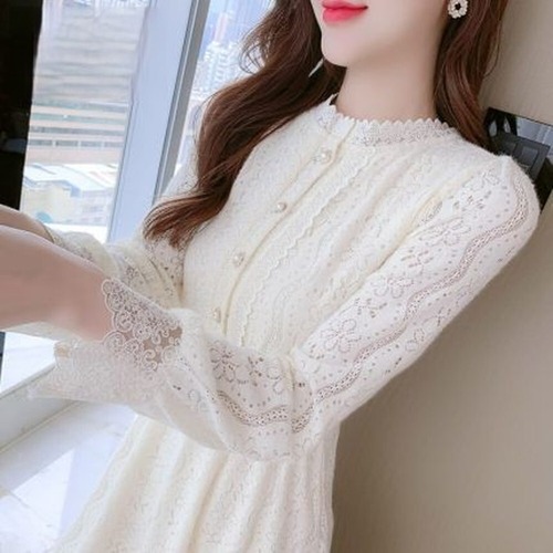 フレンチデザインレースドレス A-178