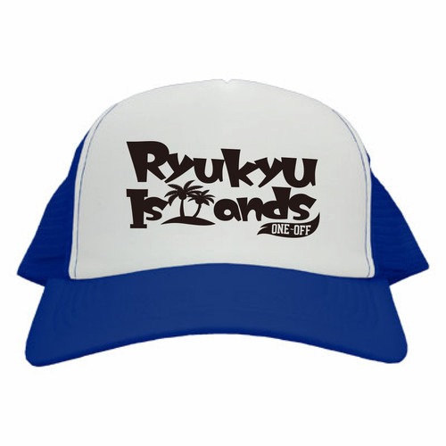 Ryukyu Islands　mesh logo cap【Blue】