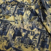 Egypt pattern thai silk shirt