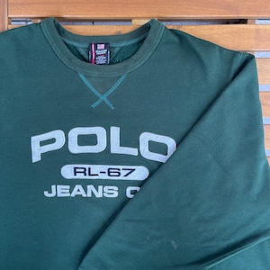 POLO JEANS CO LOGO SWEAT SHIRT GREEN XL