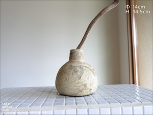 ドライフラワーベースPrall/S 花器 テラコッタ レトロ調 アンティーク調 焼き物 地中海インテリア vase