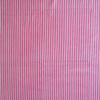 ブロックプリント生地【50cm単位】インド綿 ストライプ柄 ホワイト×ピンク #51910-PK1
