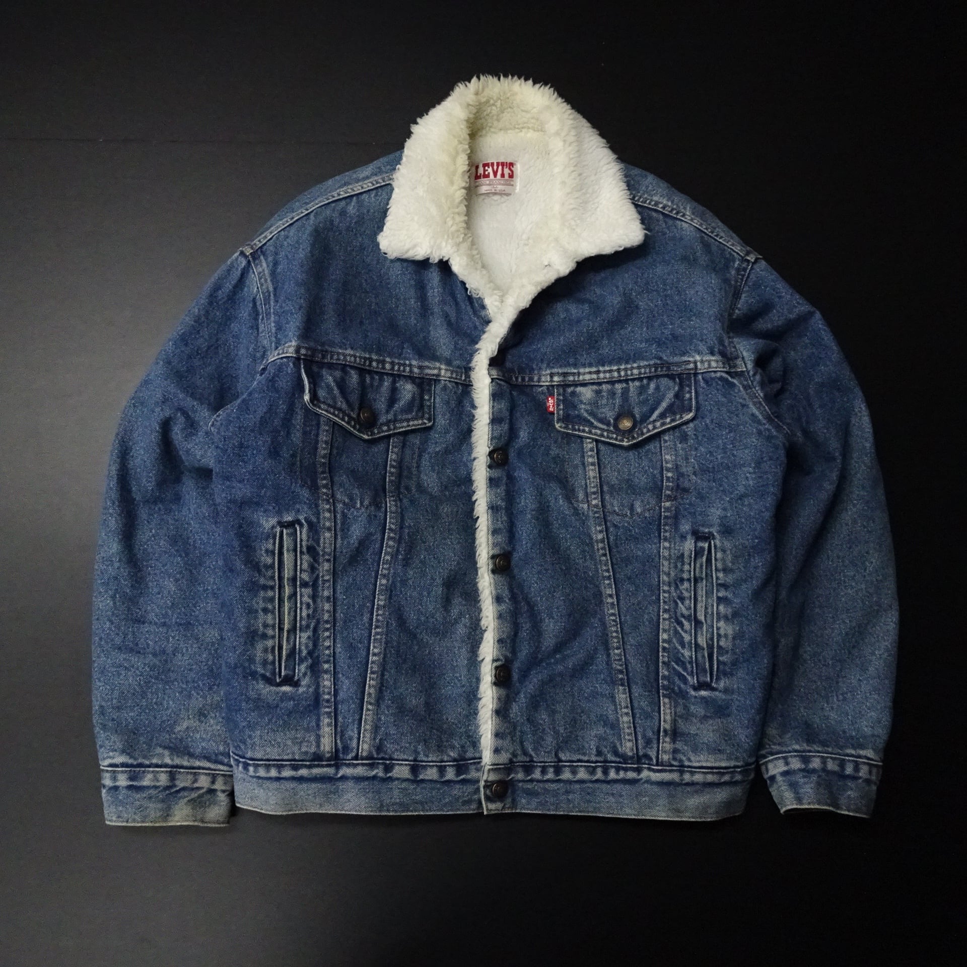リーバイス　更に値下げしました。 内ボアジャケットUSA製 70609-021-0214中古品　Lサイズです。 楽天市場】90年代 USA製 Levi's リーバイス 70609 ボアデニム