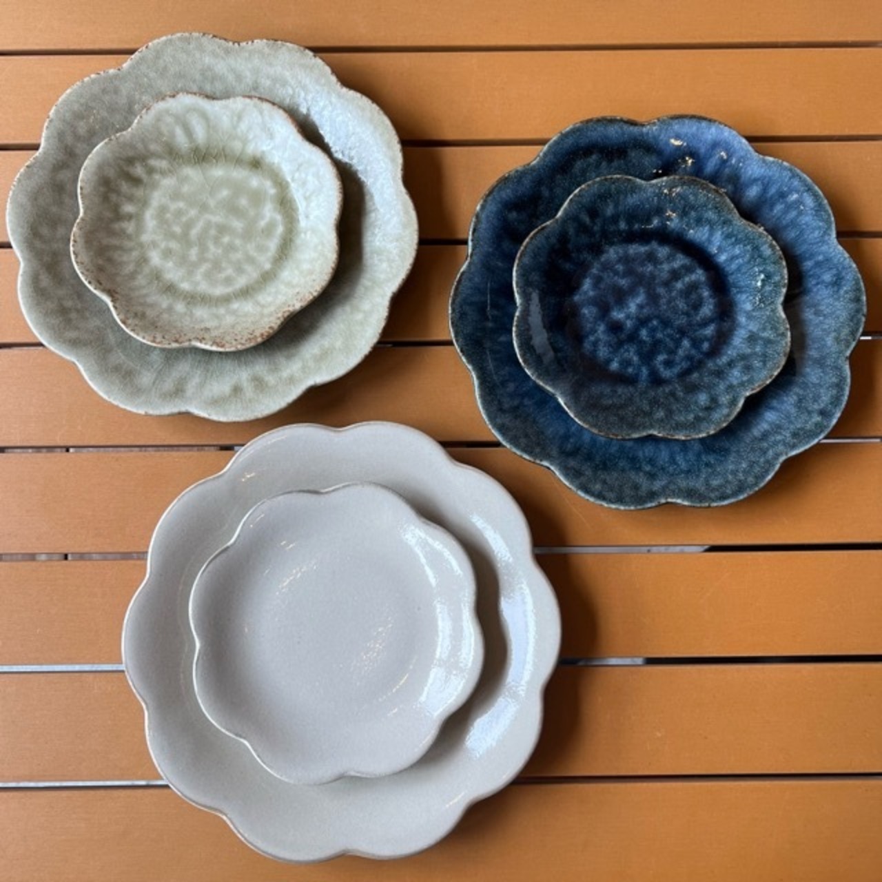 waka -和花 5.0皿 3Color プレート plate 小皿 皿 美濃焼 花形 和 洋 ギフト プレゼント 日本製