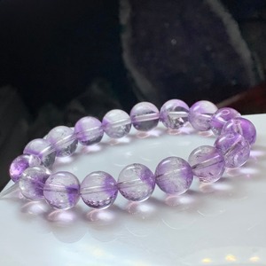6.1部ファントム状☆可愛いコントラスト・エレスチャルアメジスト ブレスレット