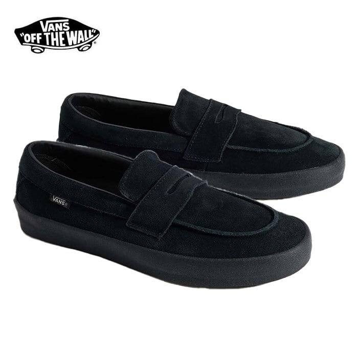 VANS skate loafer BLACK/BLACK バンズ スニーカー ローファー