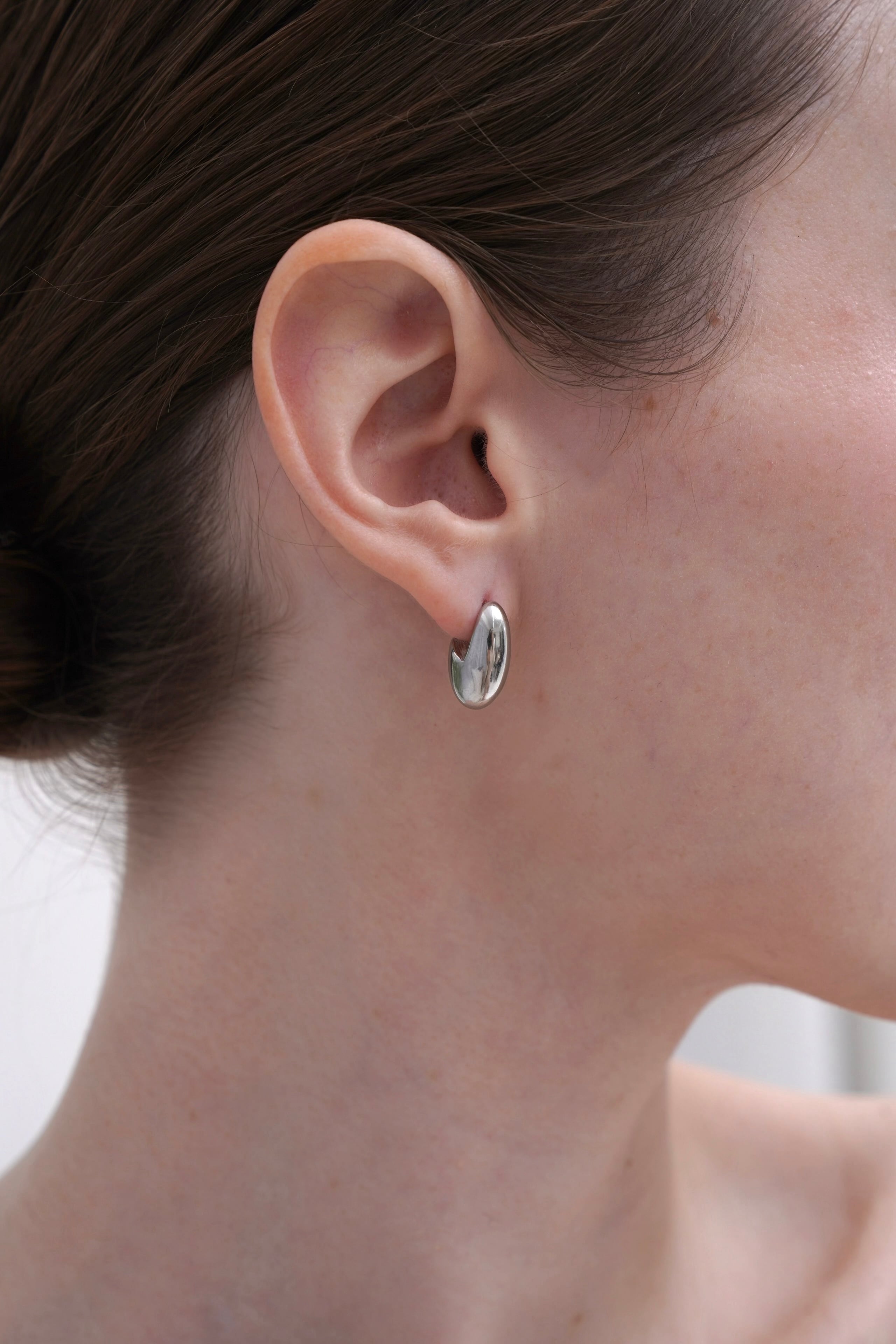 316L drop hoop pierce［silver］#p102 | CELINA