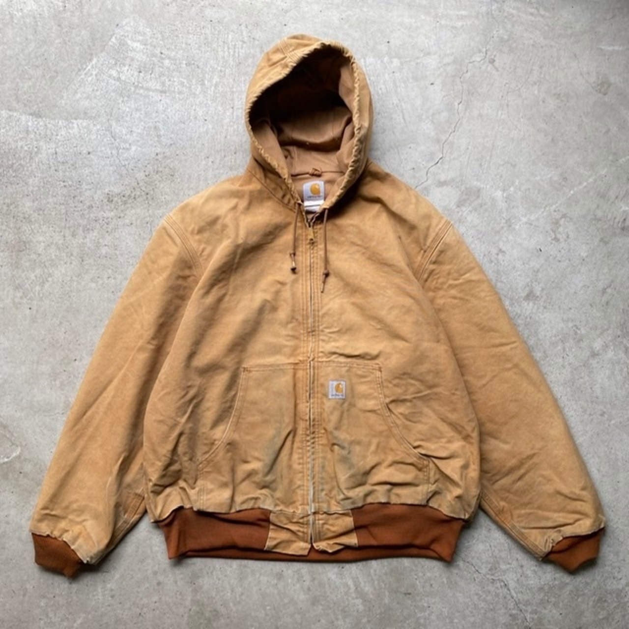 USA製 Carhartt カーハート アクティブジャケット ダック地 フルジップ  