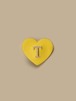 予約【orolo】initial heart charm (yellow)