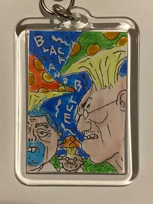 オリジナル手描きドローイングキーホルダー#46