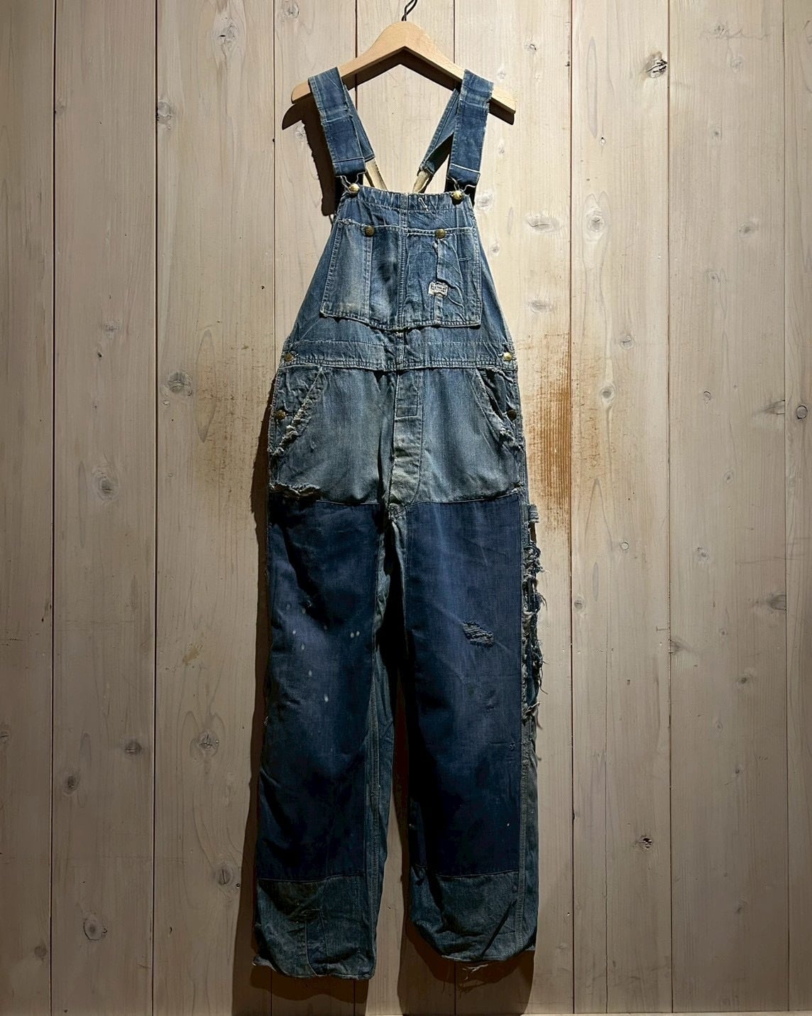 パンツ 40s~ HERCULES vintage OVERALL a.k.a.C.a.k.a vintage】40's “HERCULES” “Boro” Vintage Denim