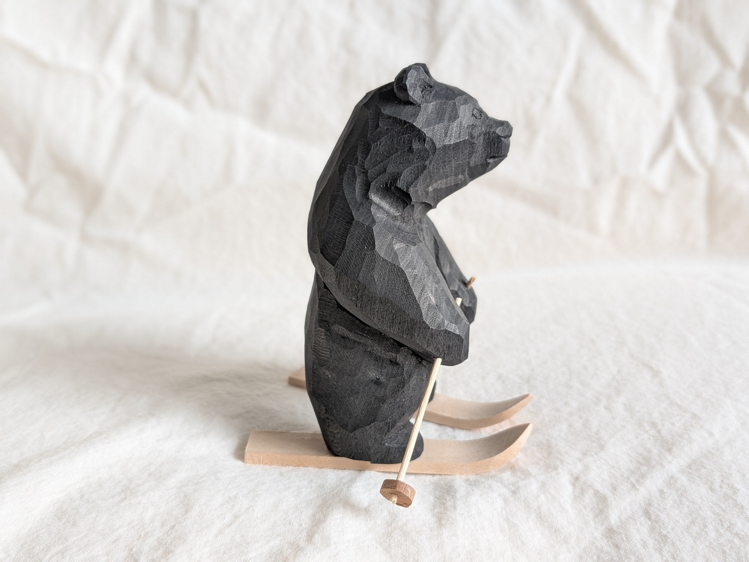 川口直人 ボーゲン熊 #2 | 木彫りの熊 | inoya | Basic Life Store