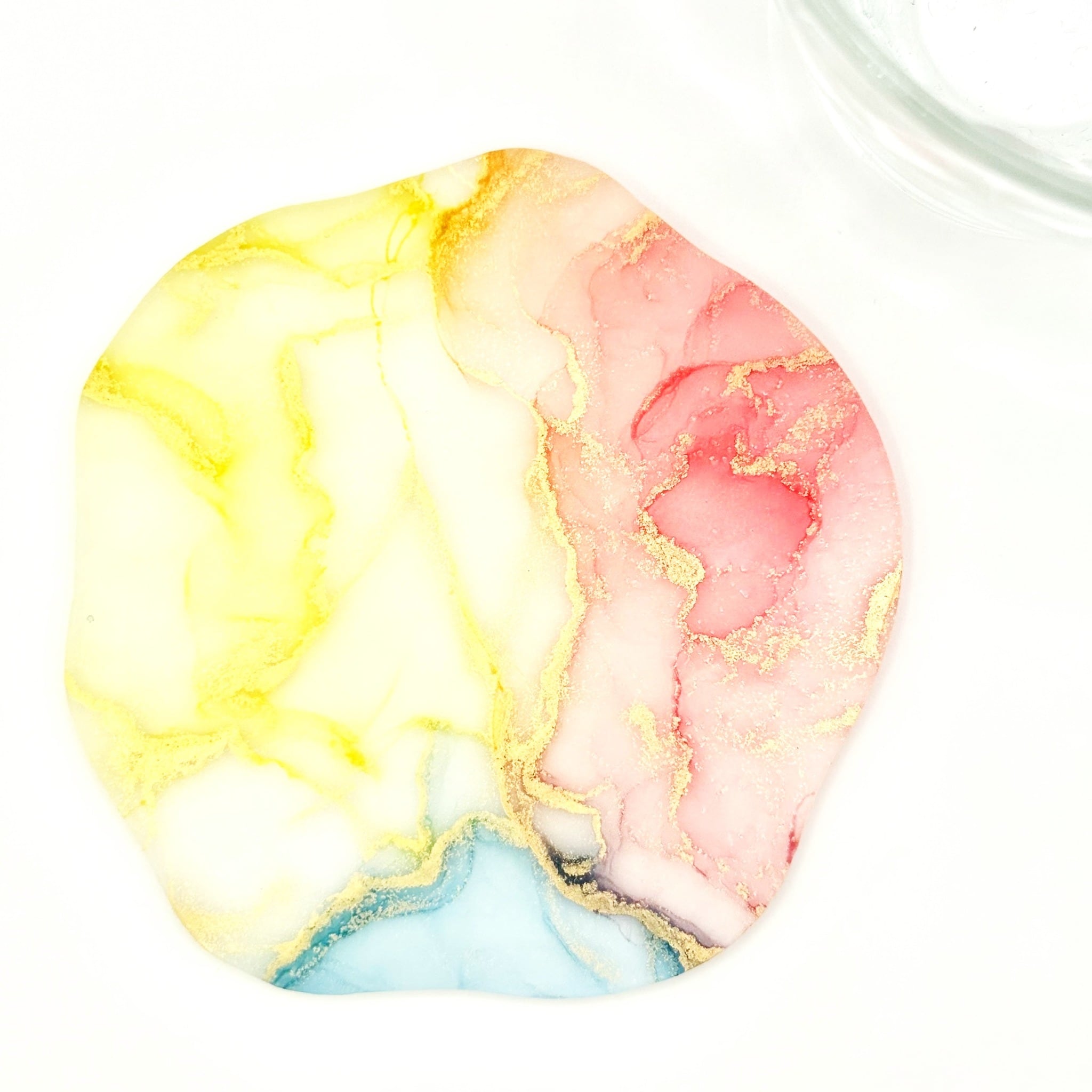 マット♦︎コースター [ ゆる ]  -  Yellow,Pink,Light blue