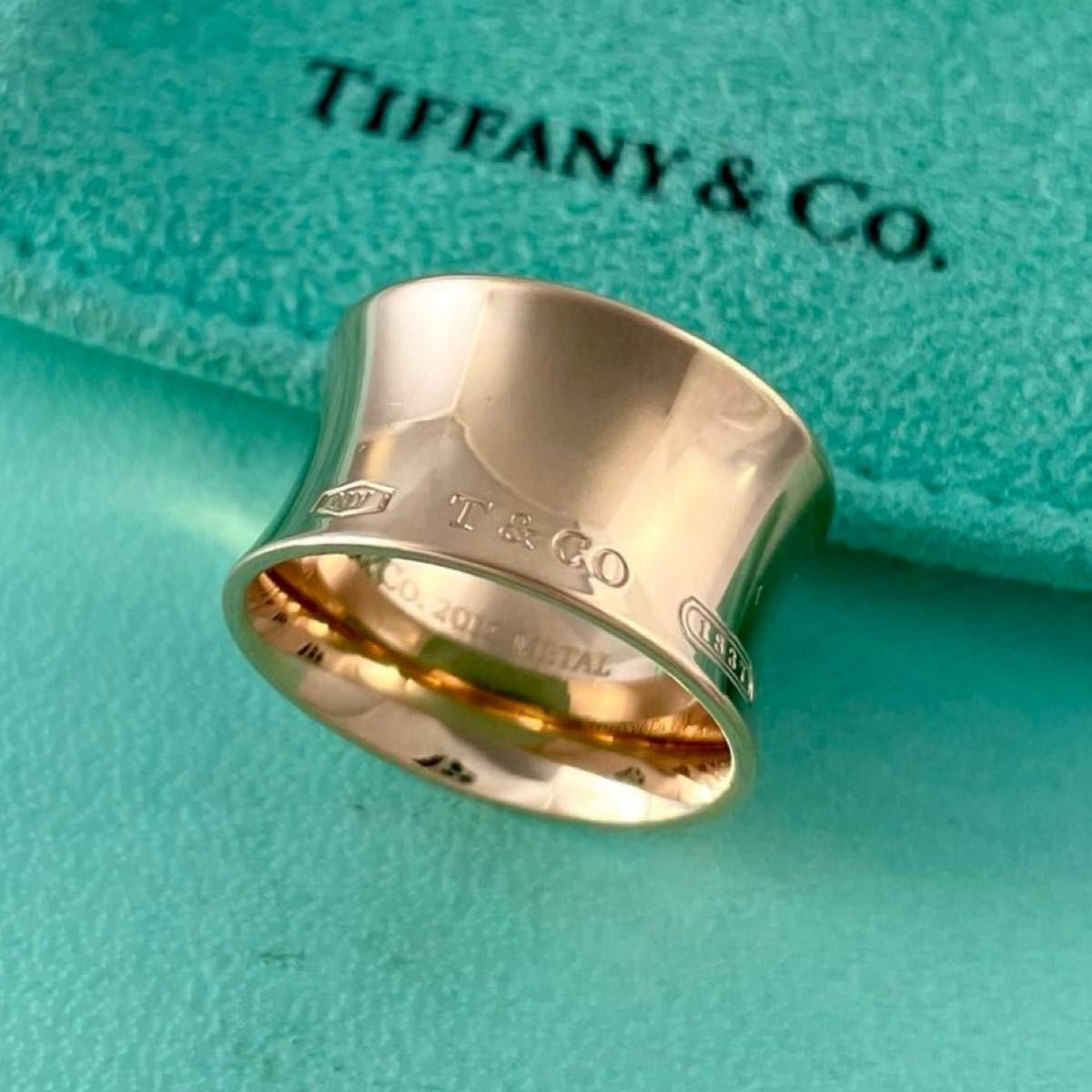 ティファニー 15号 1837 ナロー リング ブラック チタン XP6fe Tiffany