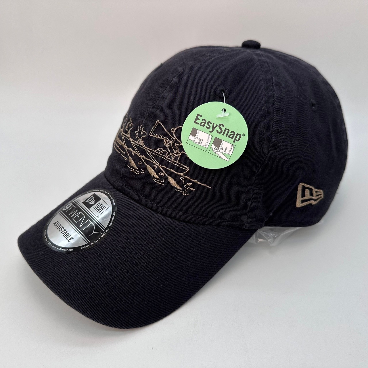 NEW ERA 9TWENTY/920 PEANUTS ピーナッツ スヌーピー ウッドストック ボート ネイビ　国内正規品