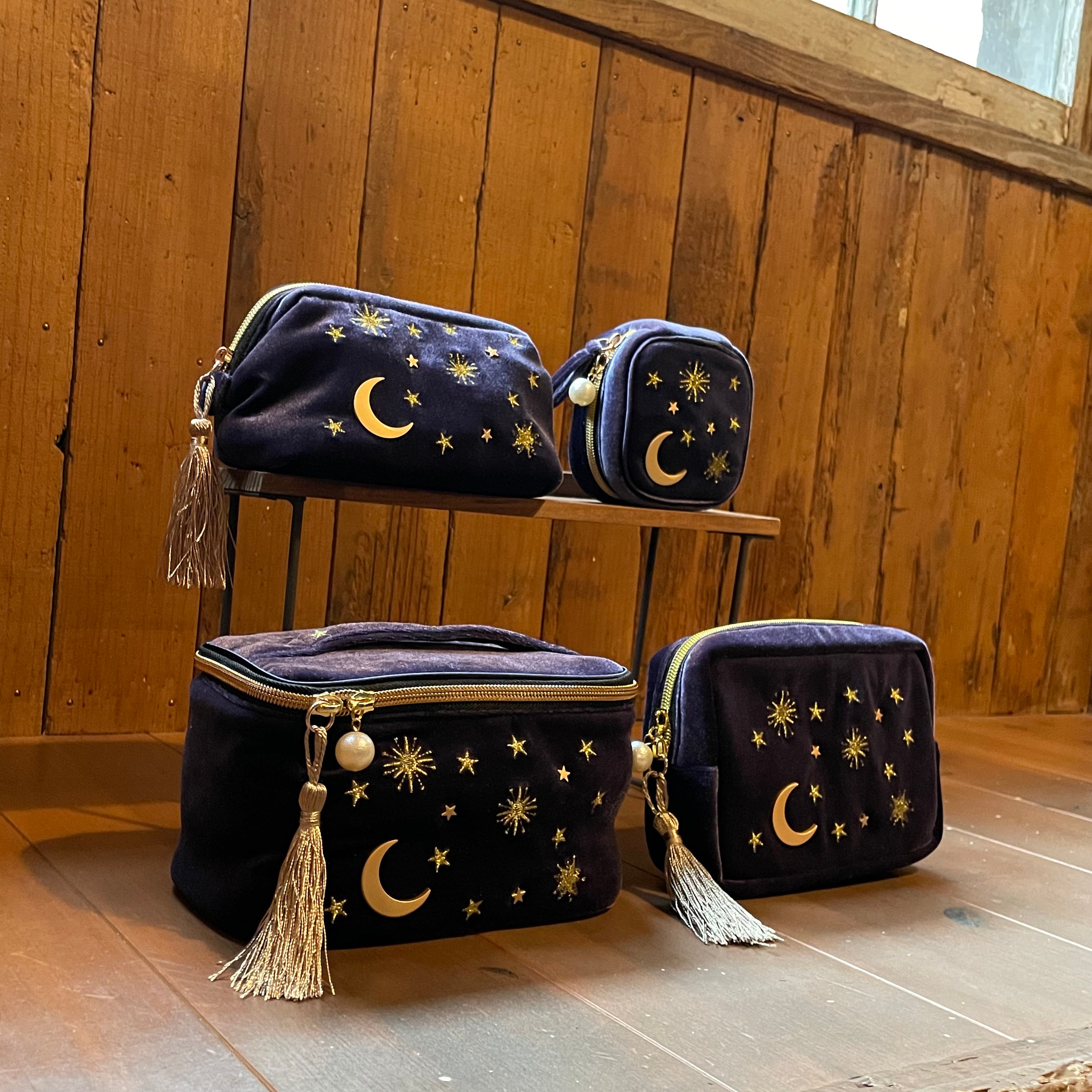 夜空の星月ポーチ | 【星の専門店☆通販サイト】《まよなかのアトリエ》