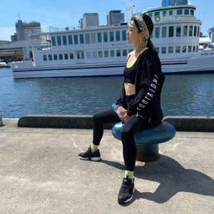 ❤︎ iv Animal Support ❤︎ Zip Sweat Cat / BLACK