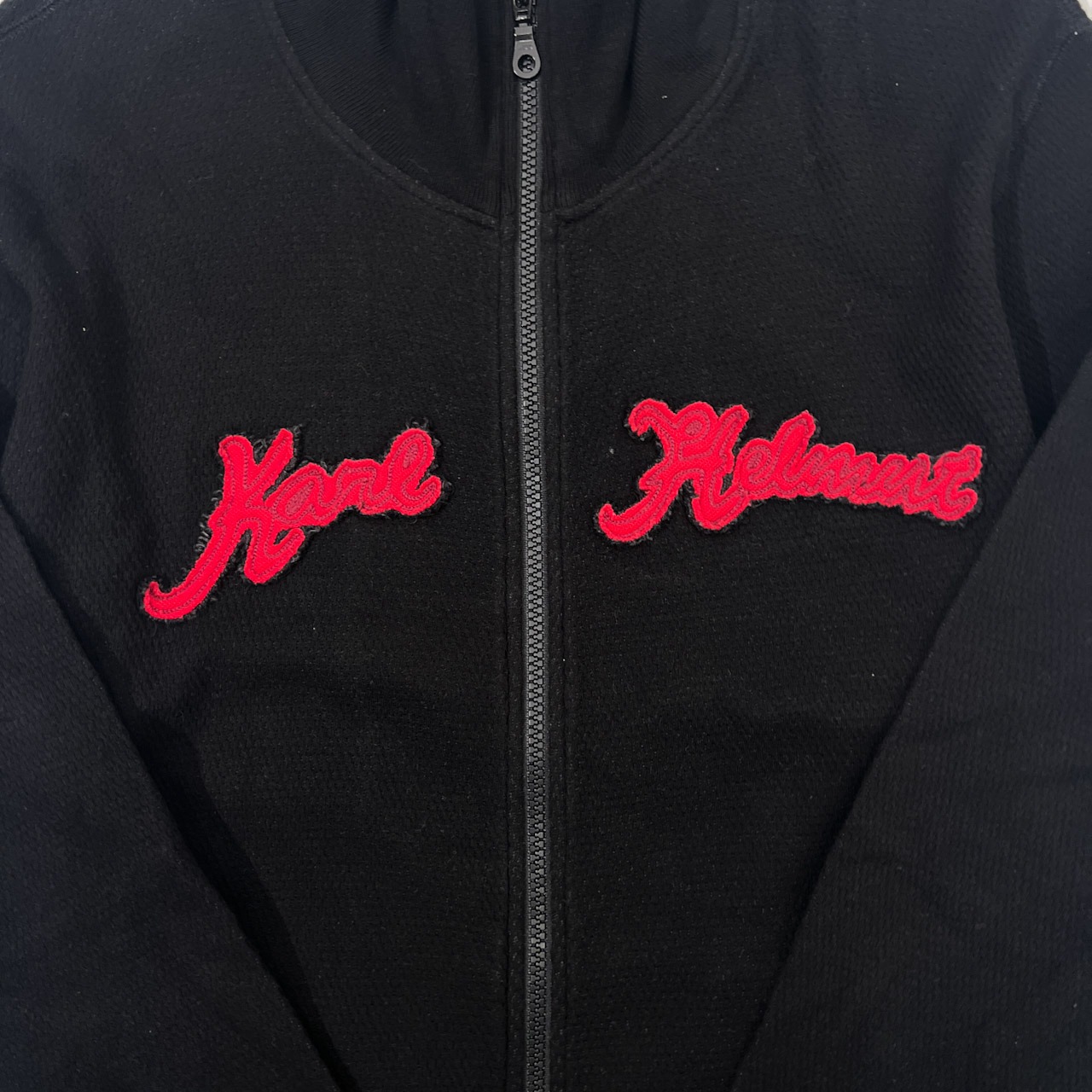 Karl Helmut カールヘルム ジップアップ コットン トラックジャケット M/ブラック/ジャケット