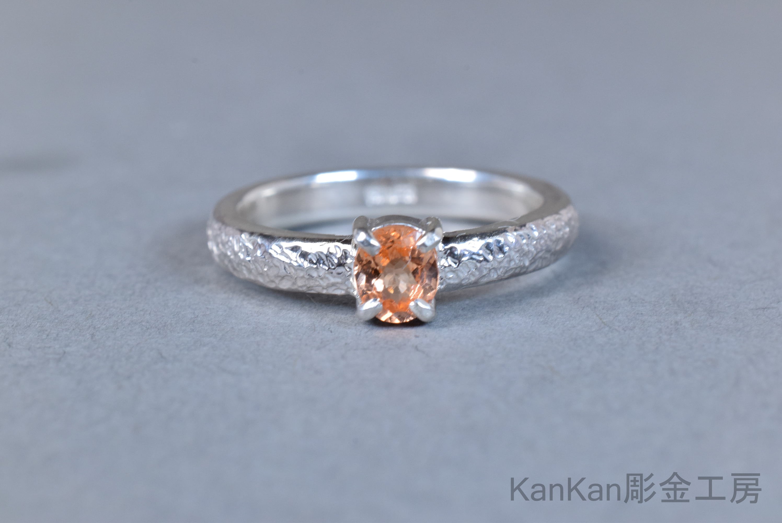 スぺサルタイトガーネットのリング