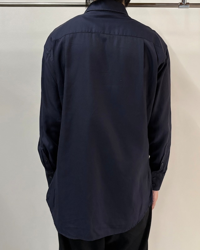 【GUCCI】navy cotton twill shirt