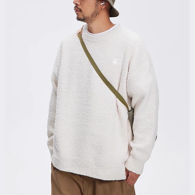 ★SINGLE-SIDED VELVET ROUND NECK SWEATER　　　A0834