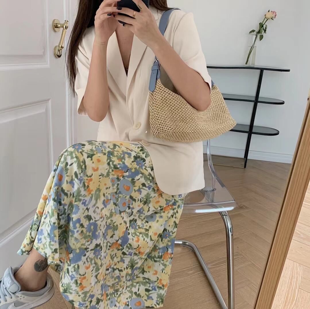 異素材切り替えハンドバッグ　AS145-1872