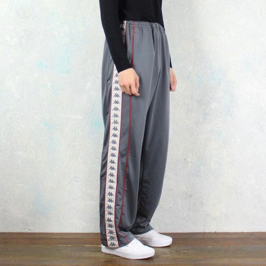 vintage  トラックパンツ vintage Kappa サイドロゴライン&スナップボタン ジャージートラック
