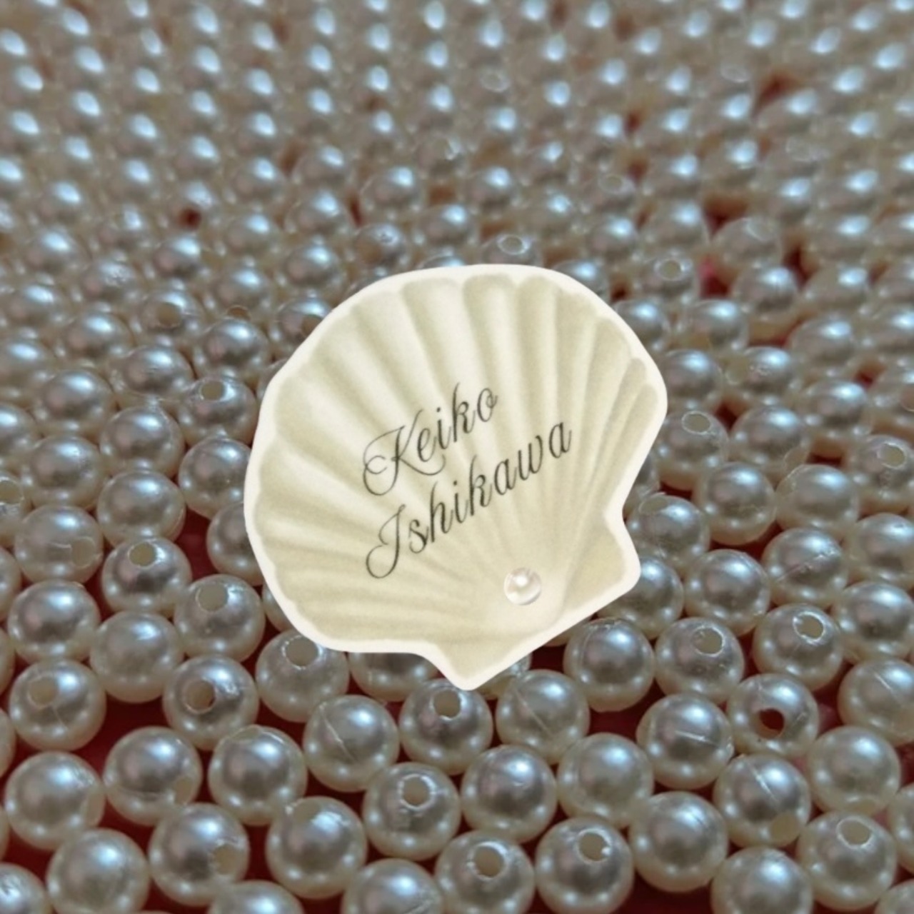 shell name card 貝殻の席札 | moni