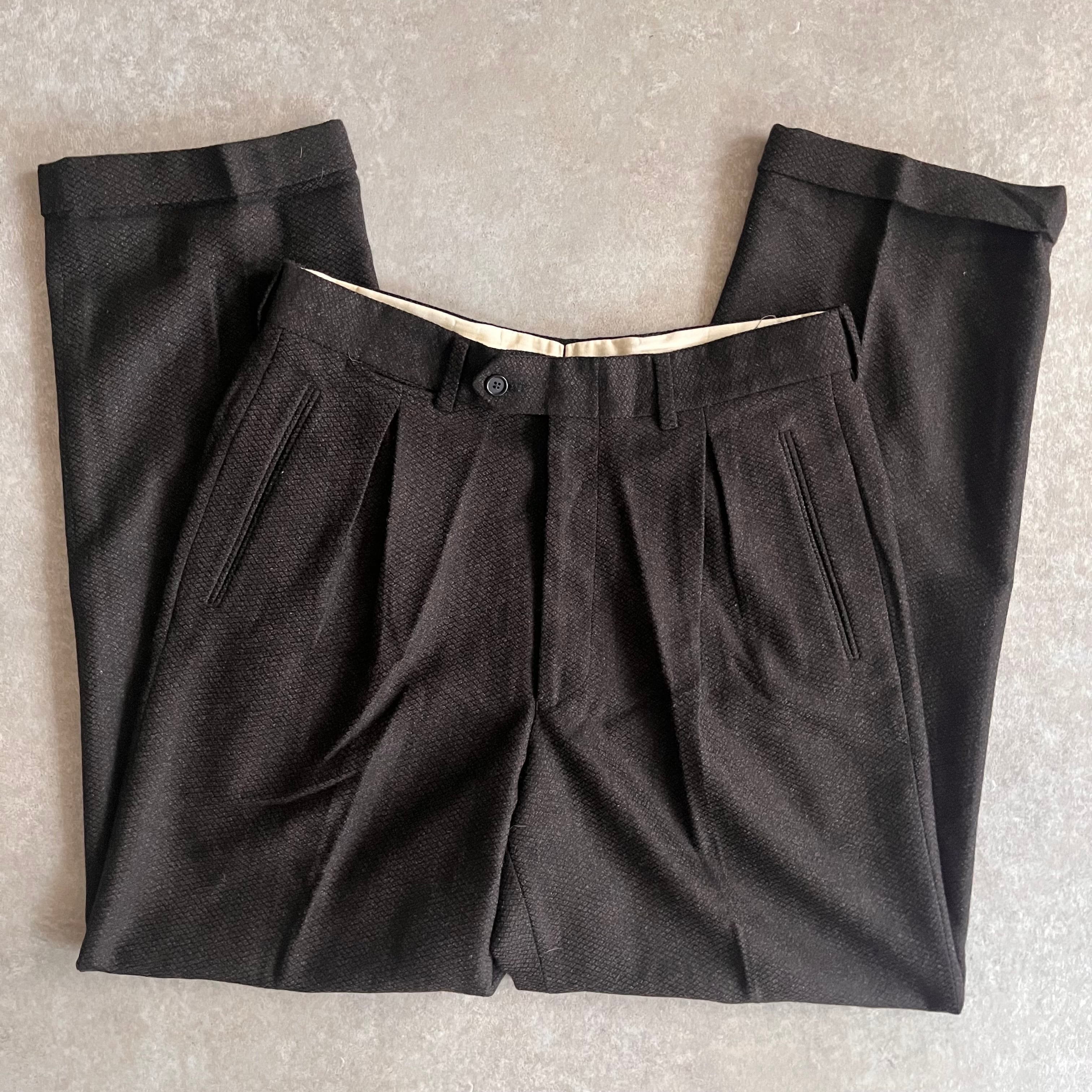 1990s Giorgio Armani Wool Slacks W33 L31 Made in ITALY