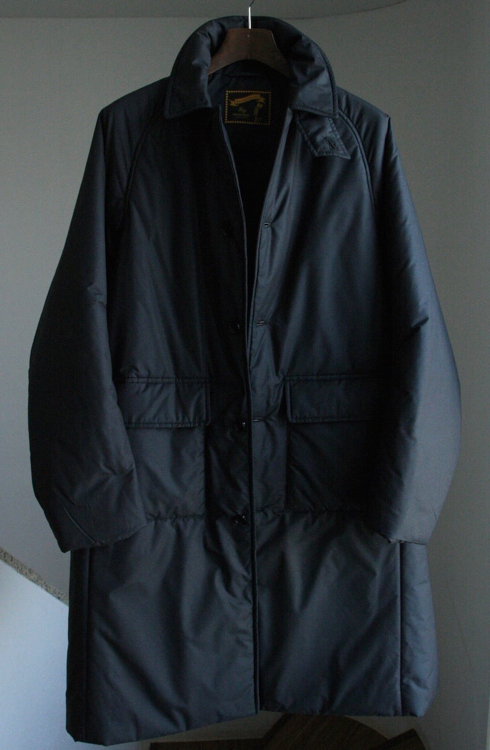 THINDOWN BAL COLLAR COAT / シンダウン バルカラーコート (BLACK