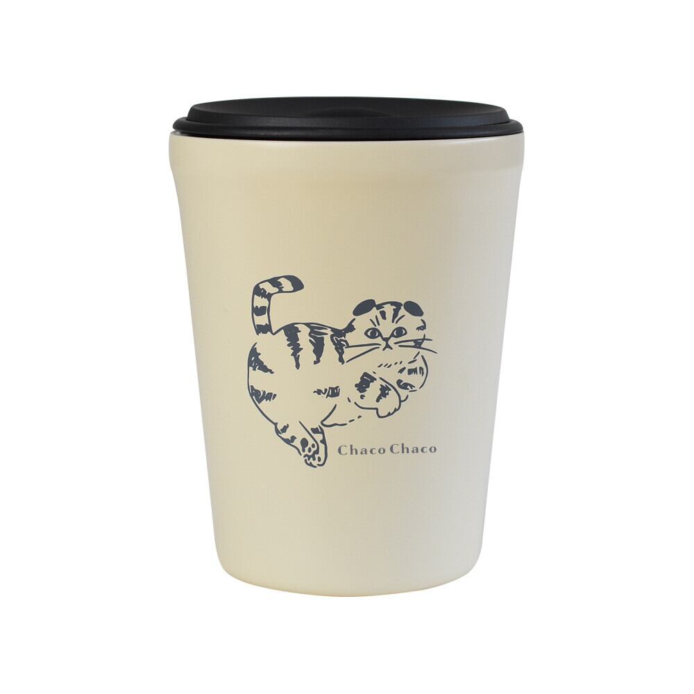 保冷保温フタ付ステンレスタンブラー|ChacoChaco 猫 ねこ ネコ 猫雑貨 猫グッズ かわいい プレゼント 贈り物 おうち時間 おうちカフェ