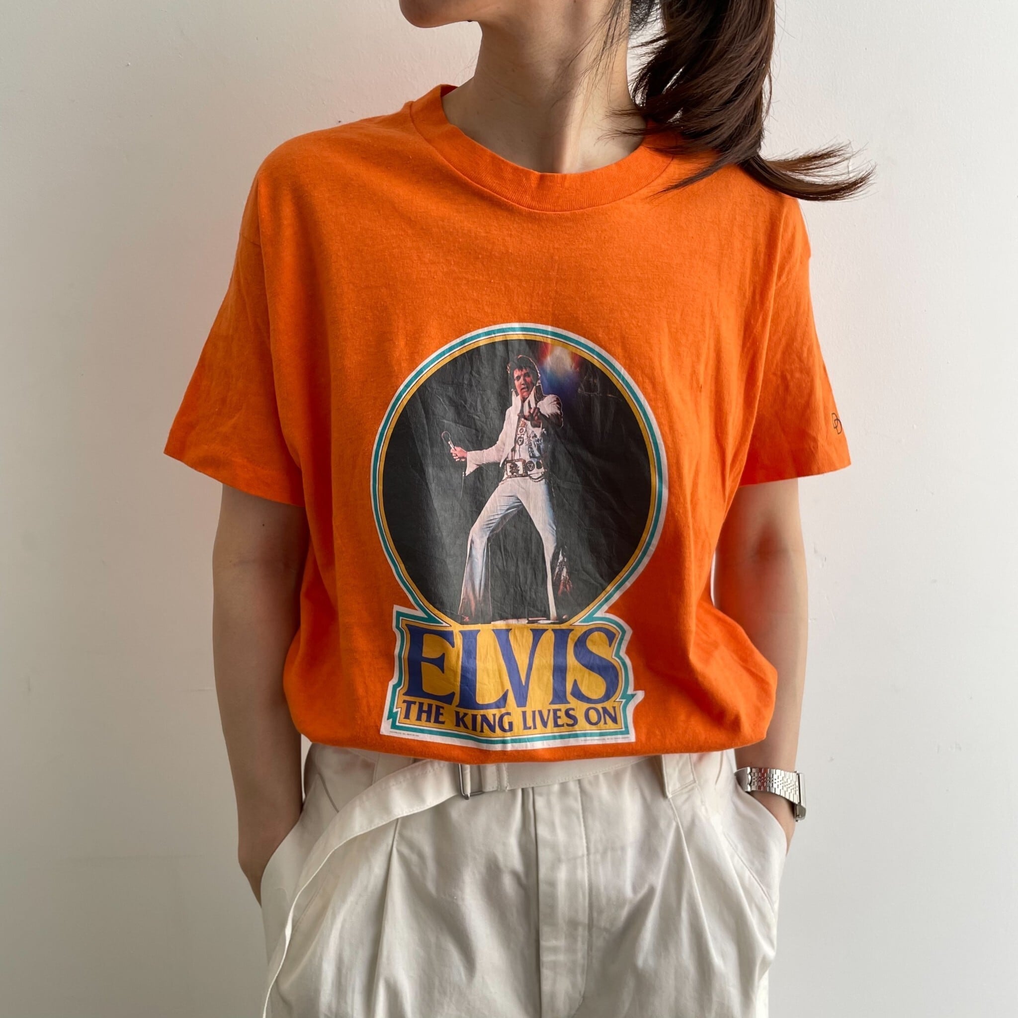 【104】ヴィンテージ Tシャツ 70s エルビス ELVIS THE KING LIVES ON ヘインズ | ビンテージ雑貨 家と外で  powered by BASE