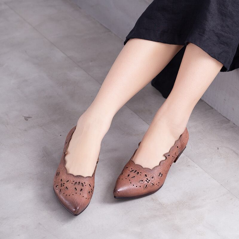 サンダルレディースレザースタンダードカジュアルシングル 靴 シューズ レトロ Yiranxuaディースワード81523947275