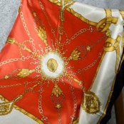 Monte Rienco pattern silk scarf