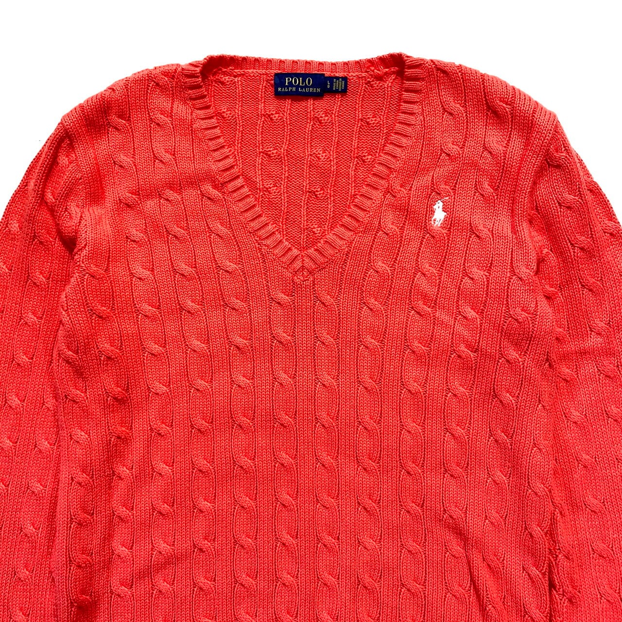 POLO RALPH LAUREN ポロ ラルフローレン ケーブル編み Vネック