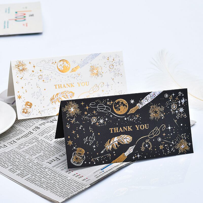 送料無料 メッセージカード Thanks Star 星の専門店 まよなかのアトリエ