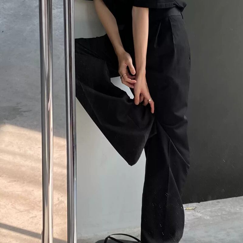 テーパードワイドスラックス 2color MPA0055