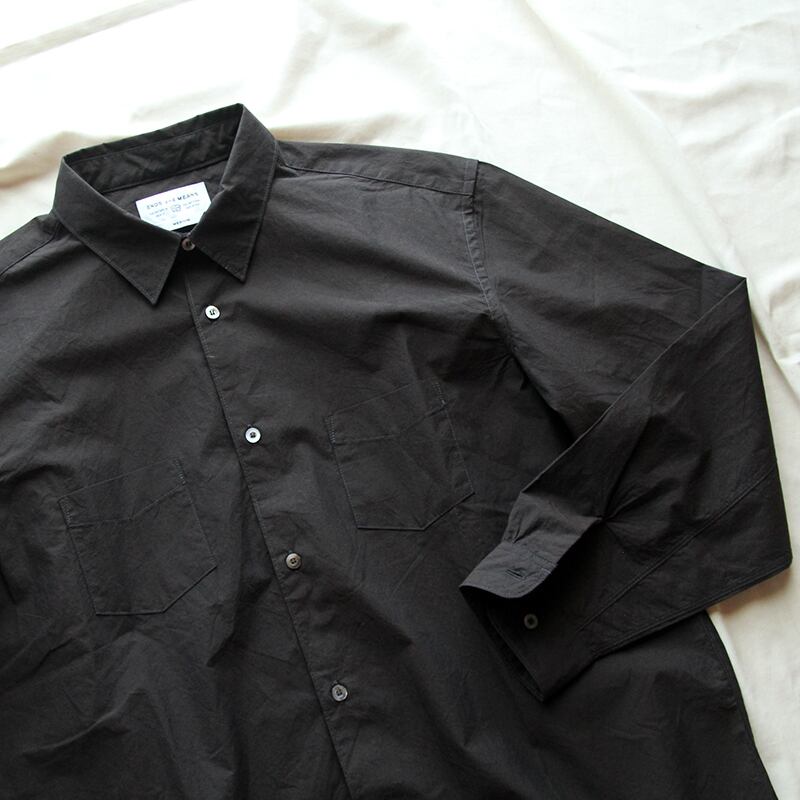 ENDS and MEANS/エンズアンドミーンズ Aldous Shirts (Dark Chocolate