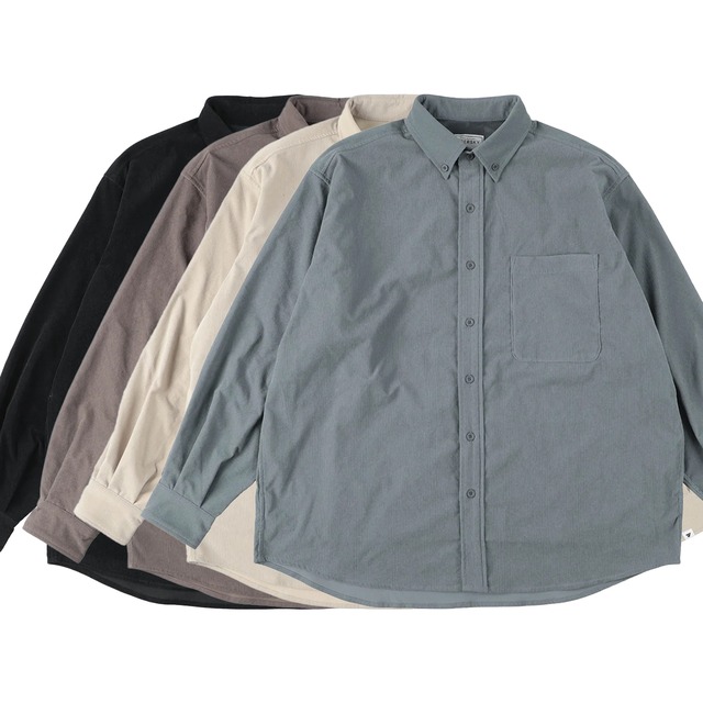 PAPER SKY ペーパースカイ HIKE&BIKE CAVE CORDUROY BIG SHIRT ハイク＆バイク ケイブ コーデュロイ ビッグシャツ