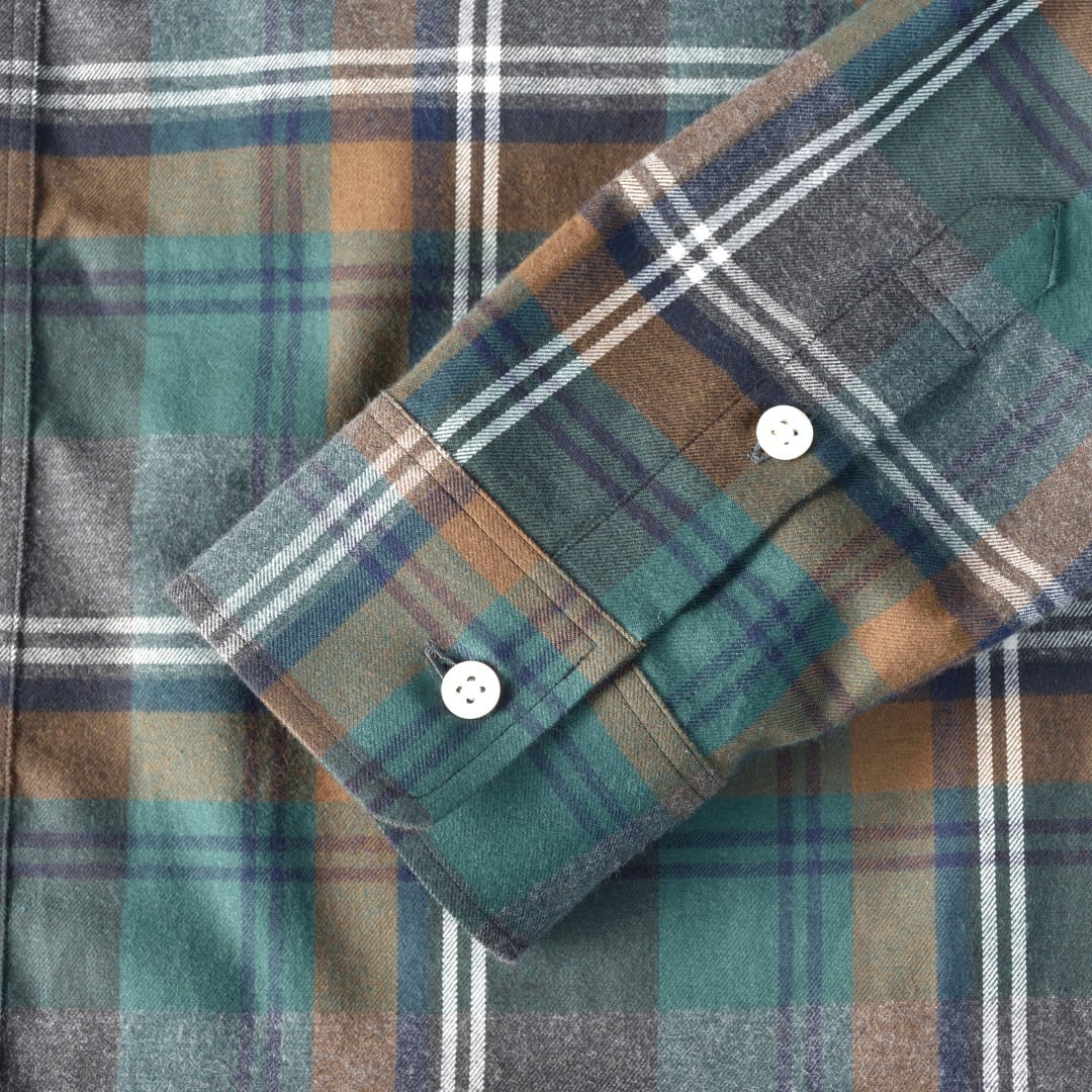 weac. ウィーク OOKAMIKUN ネルチェックシャツ【送料無料】