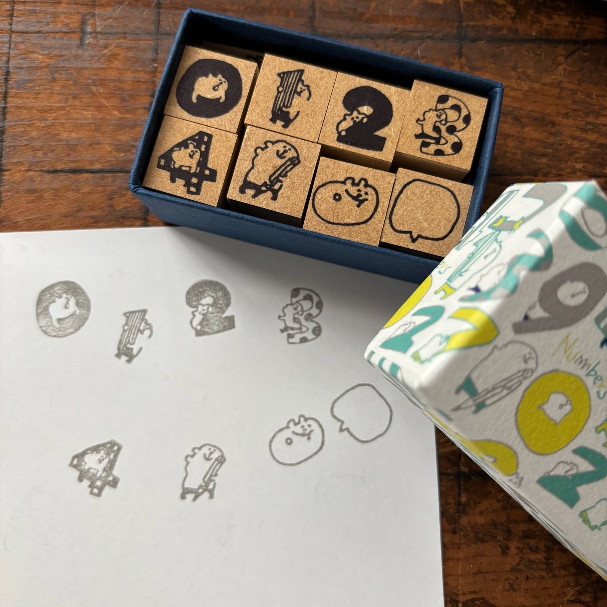 MS23 spicaの庭・muuちゃんのはんこ”0~4数字セット”