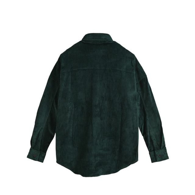 Bear corduroy long sleeve shirt（ベアー コーデュロイ  ロング スリーブ シャツ)【Green】
