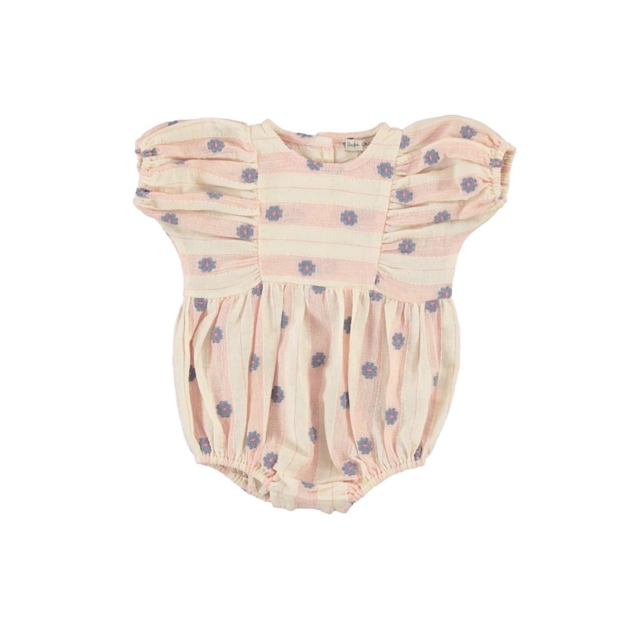 Bebe Organic (ベベオーガニック) / Elwen Romper / PINK PETAL STRIPE / 9M・12M・18M
