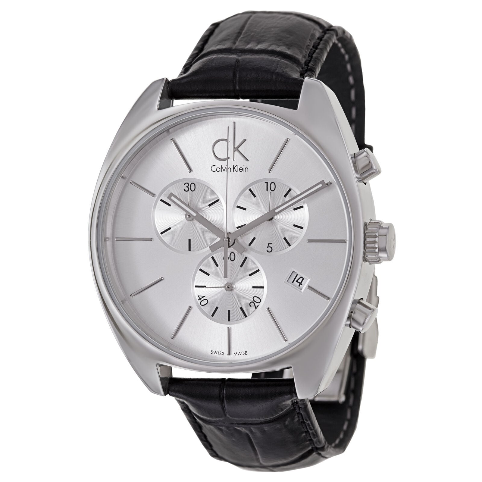 関税・送料込】Calvin Klein メンズ K2F27120 Exchange 44mm シルバー ダイヤル レザー 腕時計 |  SENDENKYO.COM