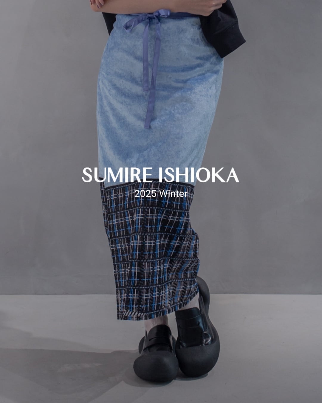 巻きスカート-006 アイスブルー | SUMIRE ISHIOKA