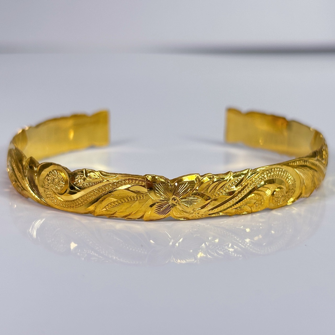[HOT] Hibiscus Cutout Bangle
