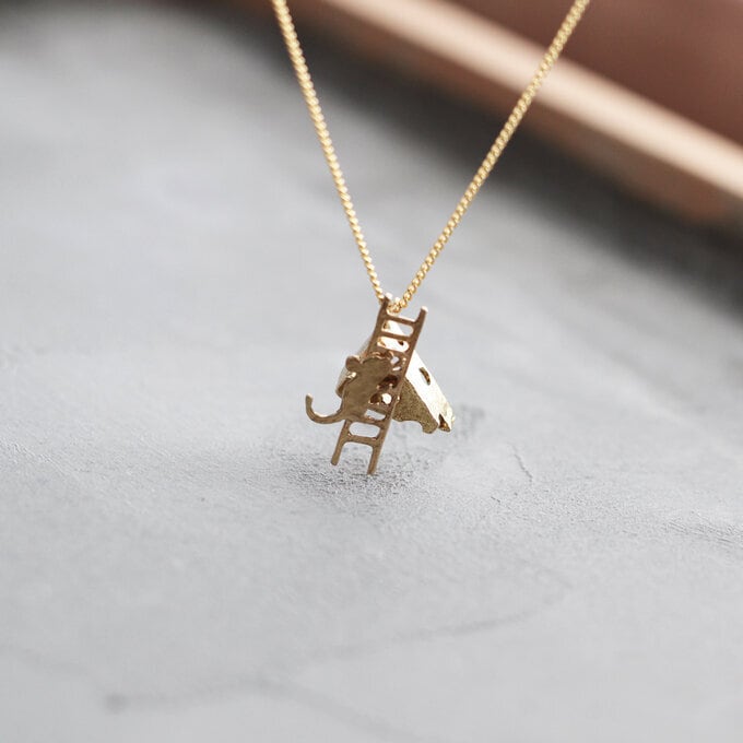 逃走ねずみとおいしいチーズ｜ネックレス｜N424 | thuthu appetizing