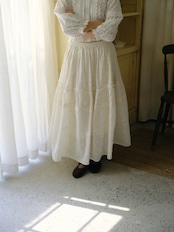 Fleurette Embroidery Lace Puff Sleeve Blouse F0840
