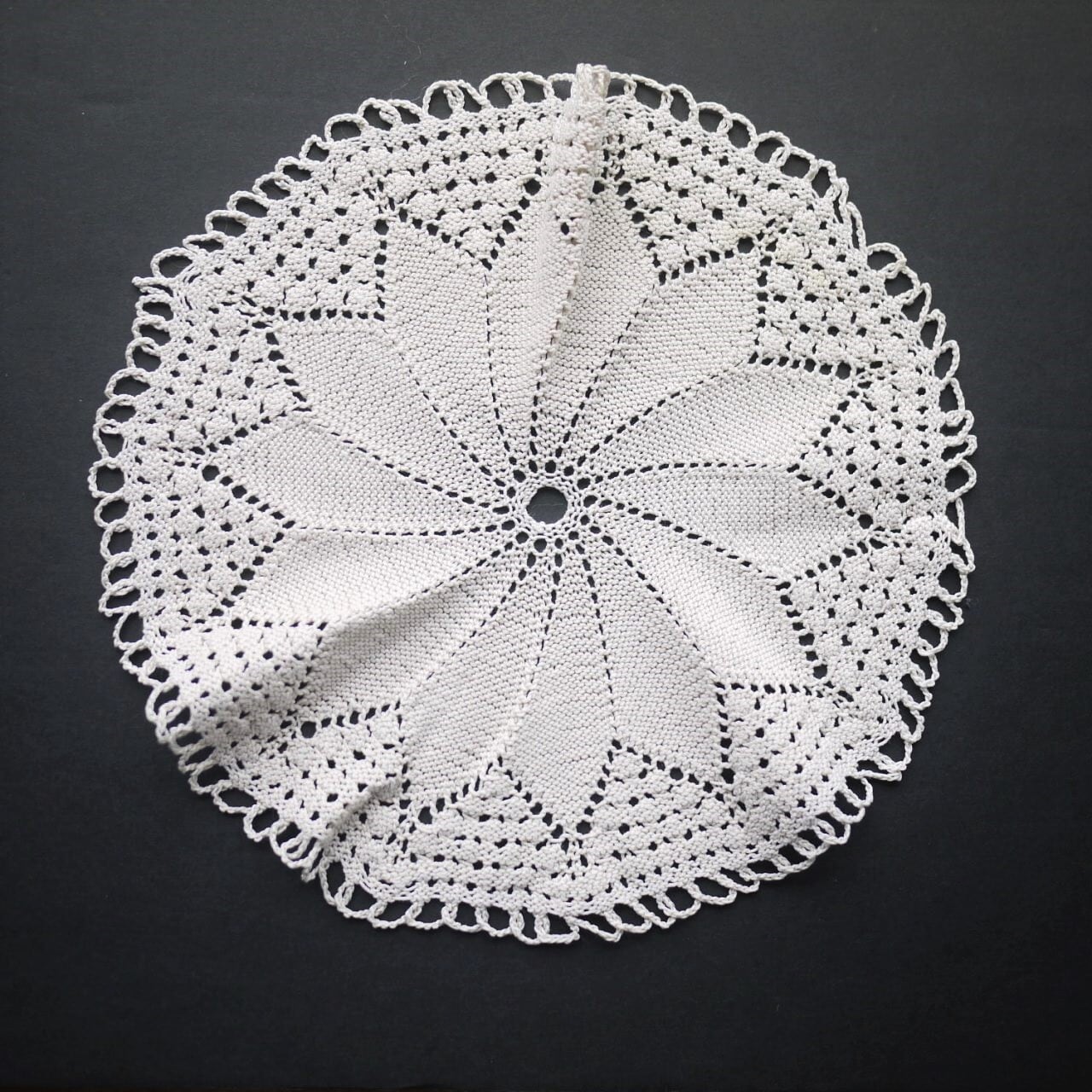 ドイリー ベージュ クロッシェレース ドイツ