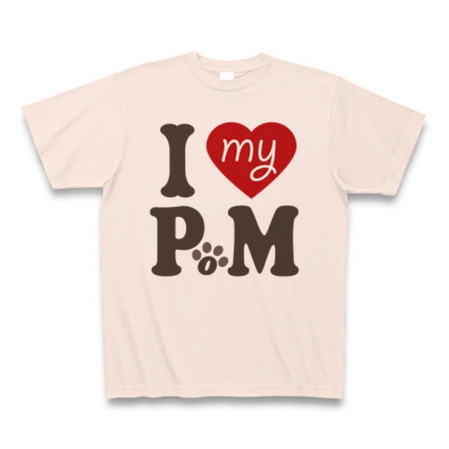 I love my PoM (pomeranian) -light pink-